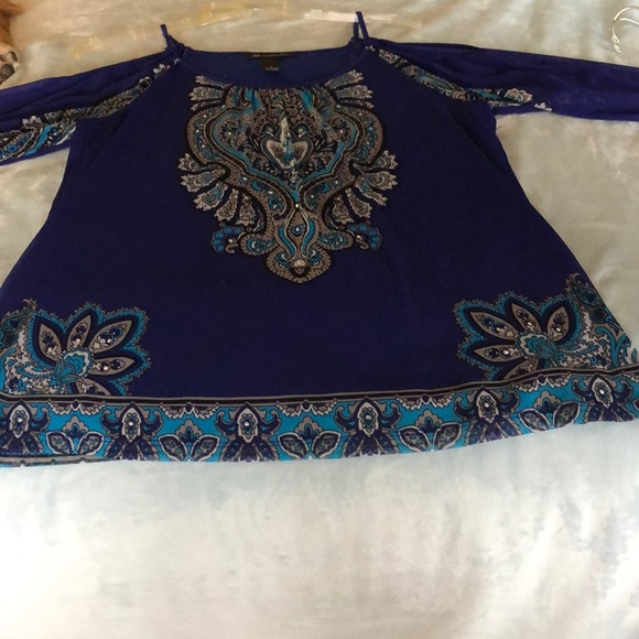 INC International Concepts Tops - Inc. International Concepts  Blue  Size Large